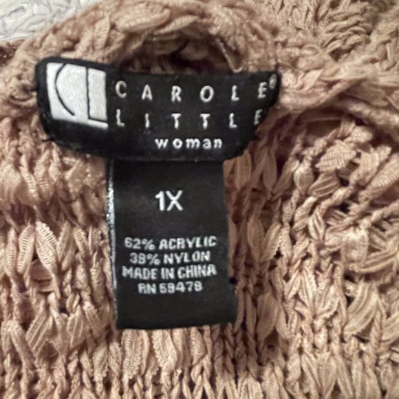 Carol Little Crocheted Cardigan, Size 1X - Picture 5 of 6